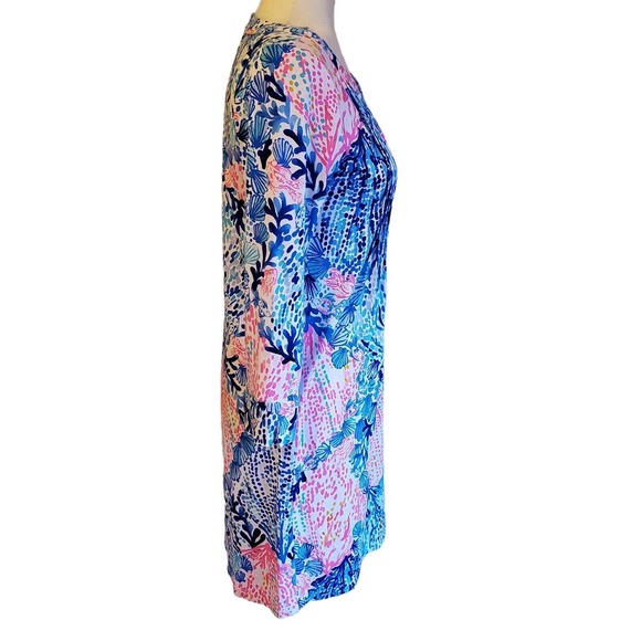 SOLD Lilly Pulitzer Beverlynn Dress Women Small Runs Big UPF 50 Sway With Me 3/4 - Picture 9 of 11